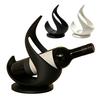 Flame Shaped Rack 3D Printed Wine Bottle Holder, Modern Sculptural for Home Ornament Bar, Decorative Tabletop Storage Stand, Creative Gift Holder