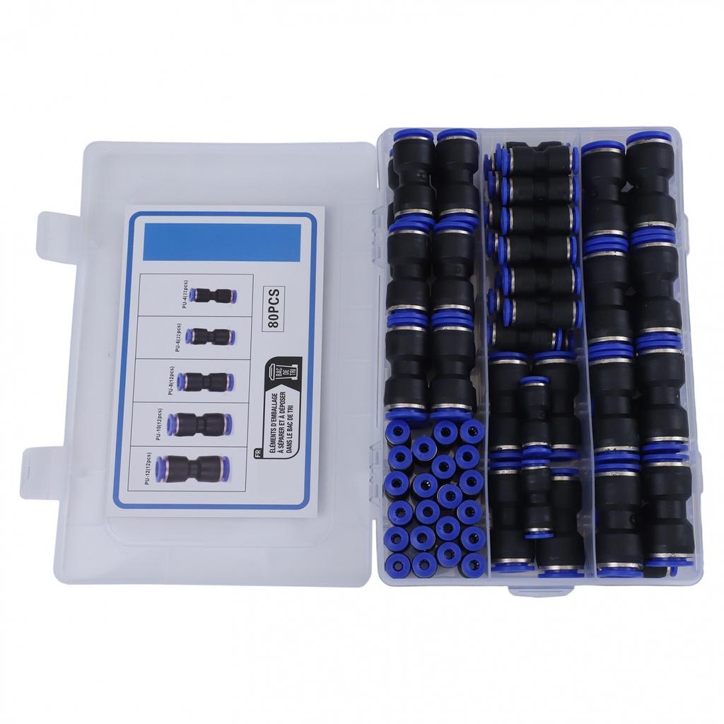 Tough and Reliable Straight Push Connector Pack of 80 Pieces Available