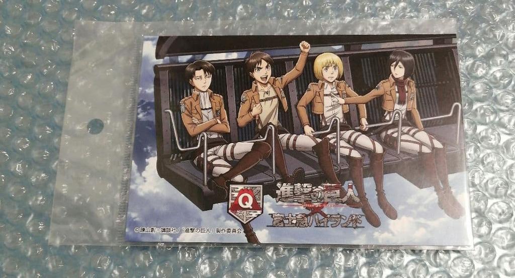 [USED] Attack On Titan Postcard Fuji-Q Highland