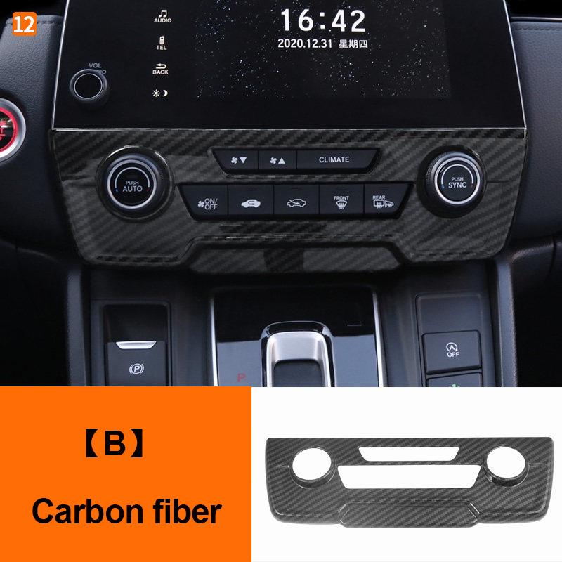 For Honda CRV CR-V 5th 2017 2018 2019 2020 2021 2022 ABS Car Air Conditioning Control Knob Panel Trim Cover Interior Accessories
