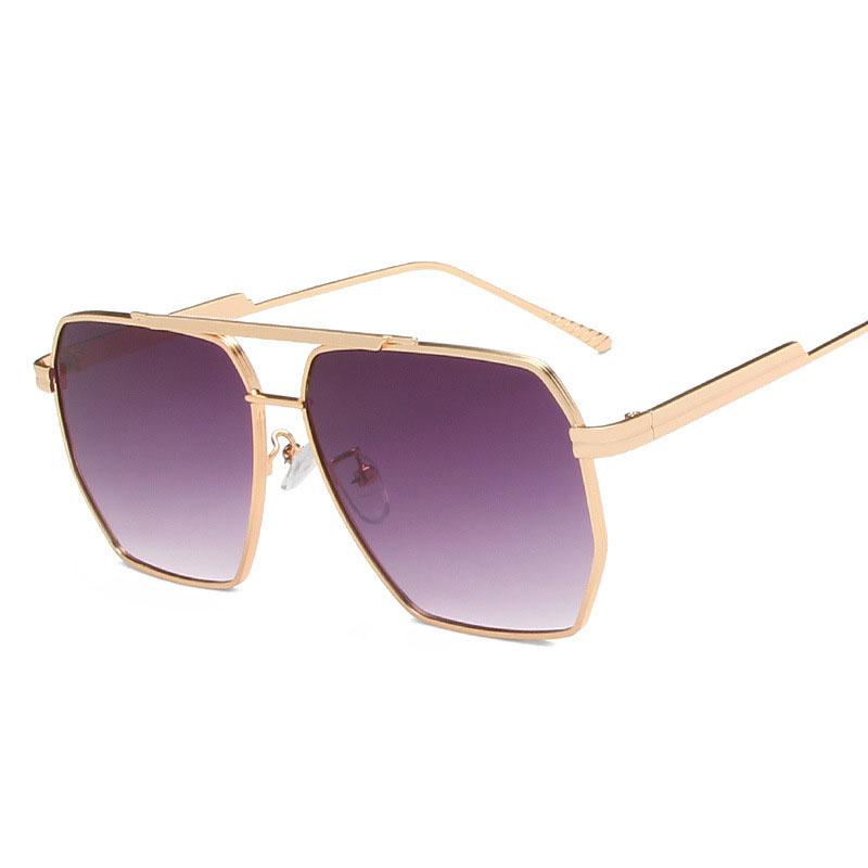 European American Style Sunglasses Women Square Shape Metal Frame Sun Glasses Women Driving Sunglass Male Female