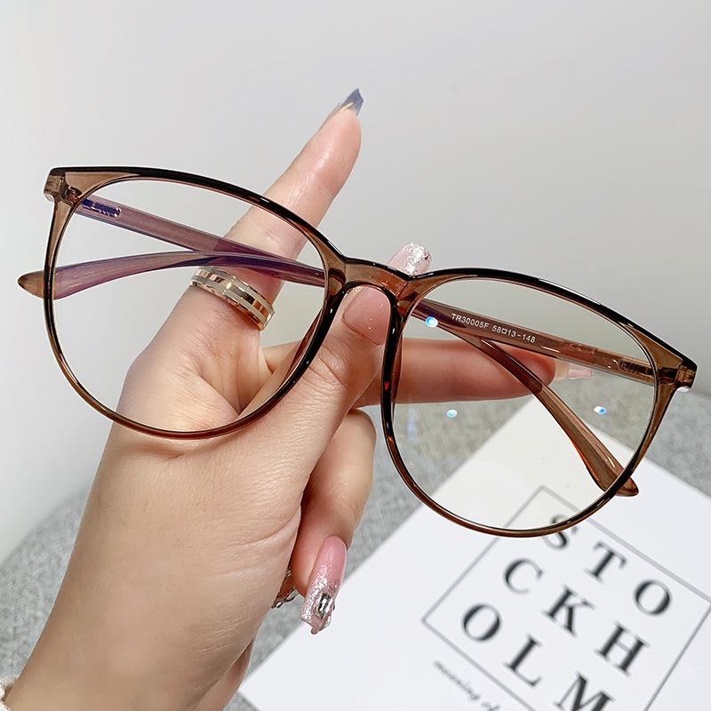 

Tr90 Glasses Frame, Round Myopia Glasses Frame, Men S And Women S Anti-Blue Glasses 30005