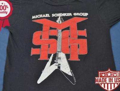 80039s Michael Schenker Group Tour Shirt Black All Size Shirt Unisex T-Shirt