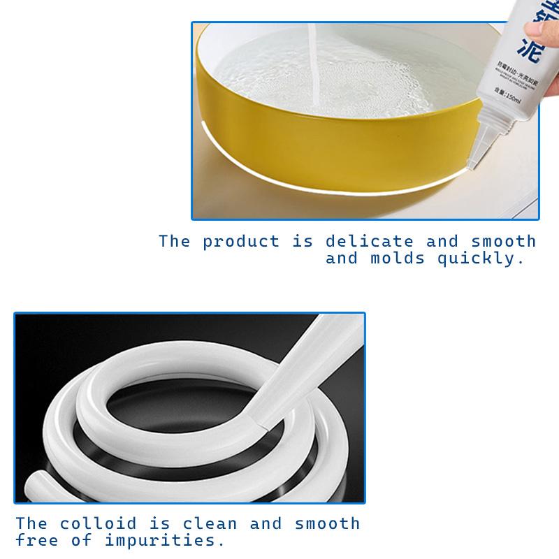 150ml Multipurpose Silicone Sealant Waterproof Caulk Seal Mouldproof Fast Drying Ceramic Adhesive Glass Glue Bathroom Kitchen