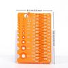 Portable Screw Measuring Tool Easy Use Precision Thread Checker Durable Multifunctional Drill Bit Gauge Workshop Use