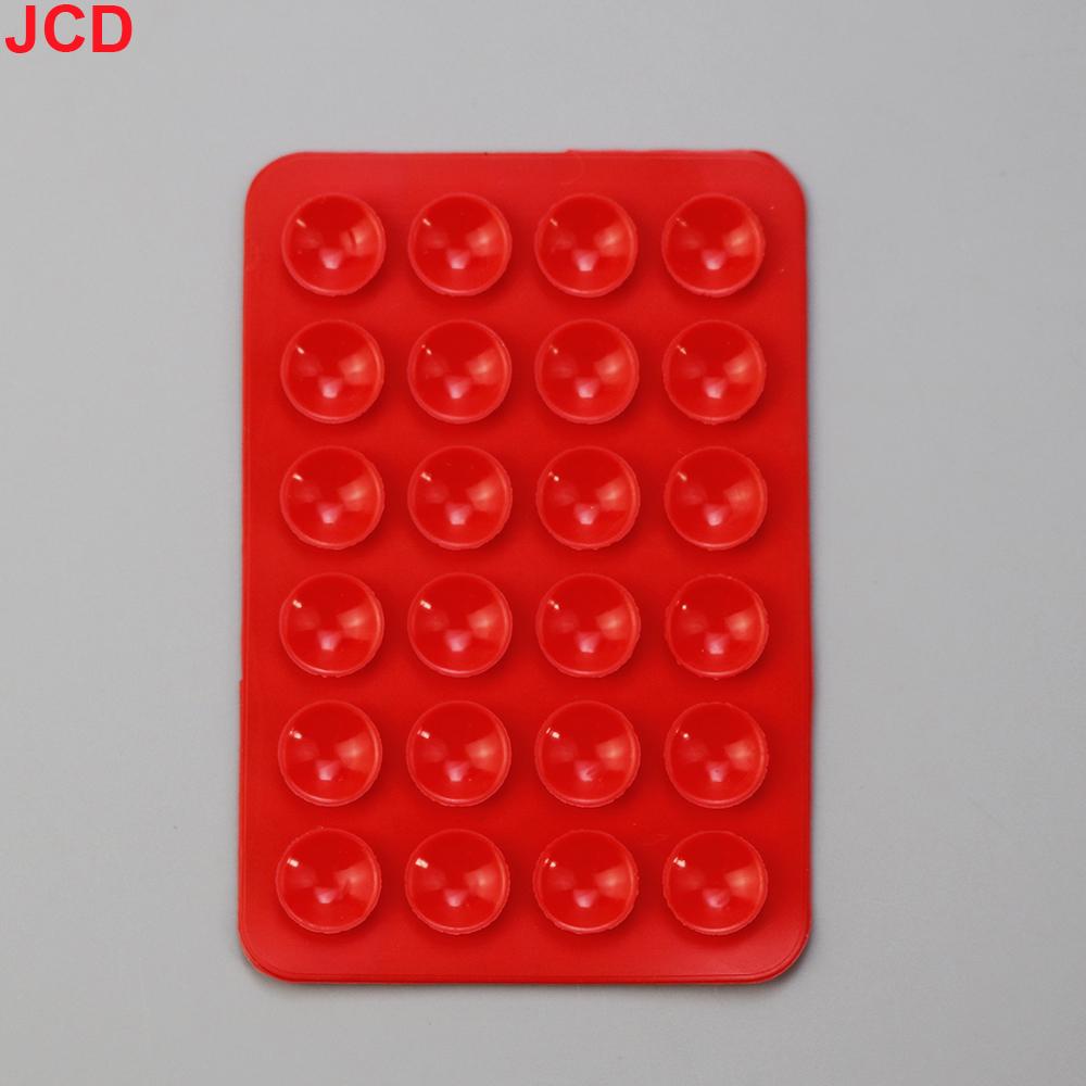 JCD 10pcs Suction Cup Wall Stand Mat Multifunctional Silicone Leather Square Phone Case Anti-Slip Holder Mount Suction Cups