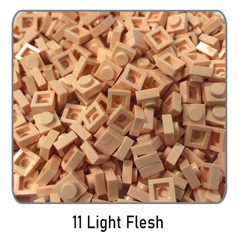500Pcs Diy Pixel Art Building Blocks Thin Figures Bricks Compatible With 3024 1X1 Square Bricks Bulk Assemble Toys Gift For Chil