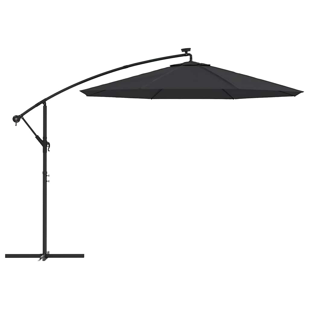 Vidaxl Replacement Cover for Garden Umbrella, Black, 300 Cm