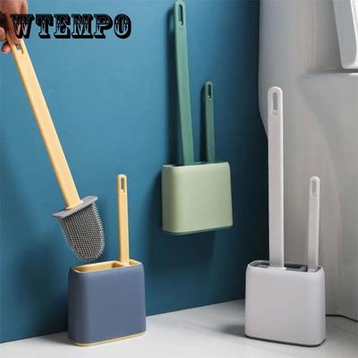 Silikon Fırça Yumuşak Kıllı Fırça Ayakkabı Fırçası Tuvalet Fırçası Seti Temizleme Tuvalet Banyo Fırçası Deliksiz Ev Malzemeleri Lekeleri Çıkarır