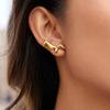 18K Gold-Plated Stainless Steel Dachshund Pendant Ring Necklace Earrings for Women Tarnish Free Waterproof Antihistamine Jewelry