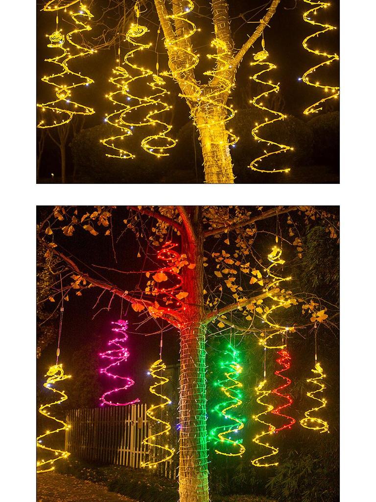 LED Solar Rattan String Lights for Outdoor Courtyard and Landscape Decoration