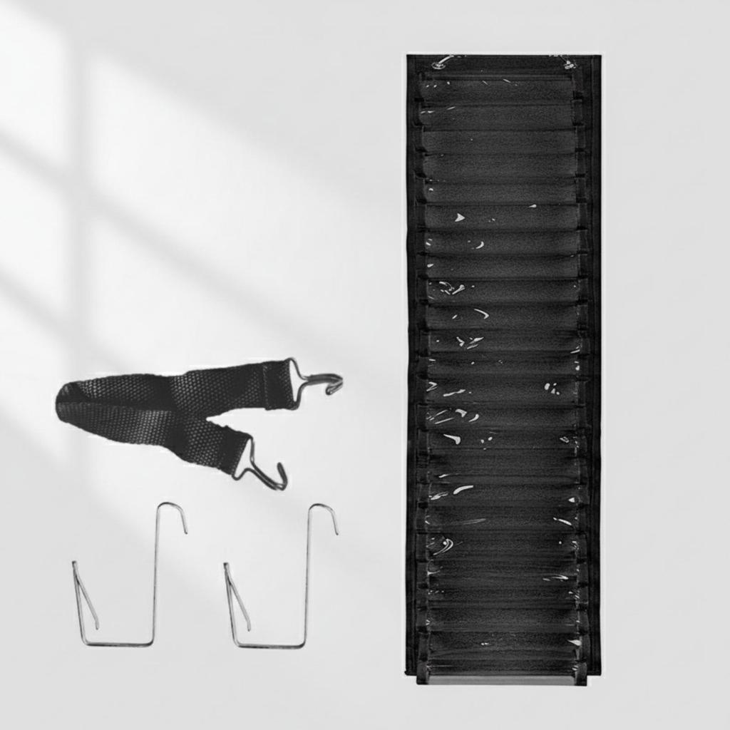 Wall Hanging Organizer Transparent Storage Bag Slim for Office