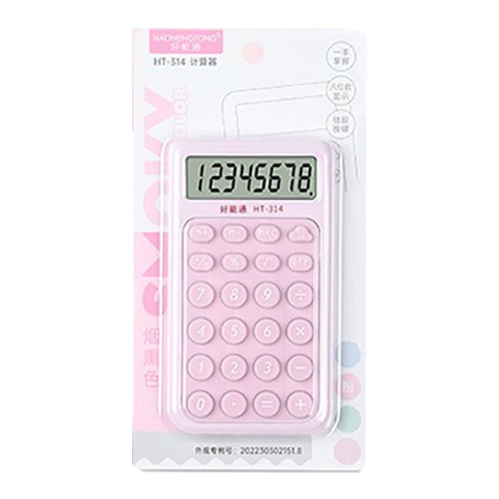 

Великий РК-дисплей Студентський калькулятор Високочутливий електронний калькулятор для дому рожевий