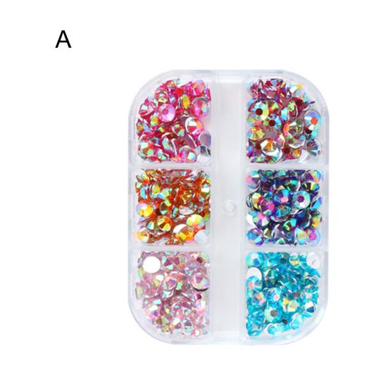 Boxed Nail Mini multifunkční umělecké drahokamy lesklé