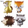 Woodland Animal Jungle Forest DIY Party Decoration Plate Cup Tablecloth Birthday Party Baby Shower Kids Birthday Party Supplies 5