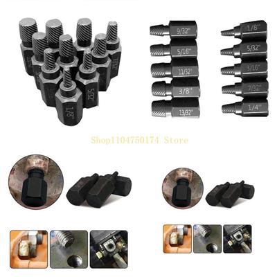 10 Pcs Damaged Screw Extractor Drill Remover Socket Wrench Bolt Remover Tool Top Sale