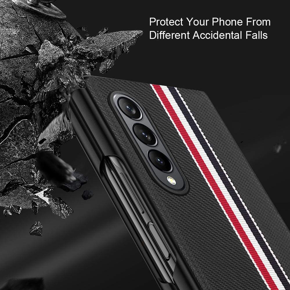 Slim Folding Cell Phone Case for Samsung Galaxy Z Fold 4 3 Fold4 Fold3 5G Fold5 Fold6 Fold 5 6 Shockproof Accessories Cover