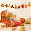 Joy Bang Thanksgiving Bulletin Board Decorations, 50 Pcs Autumn Fall Cutouts Pumpkin Leaves Turkey Cutouts Thanksgiving Decorations Decor for Home