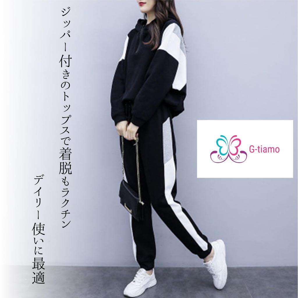 Tracksuit Fitness Size Simple Perfect for Remote Running G-tiamo Women's Set, Sweatshirt, Loungewear, Sportswear, Wear, Loungewear, Hoodie,