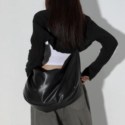 Large Soft Hobos PU Leather Tote Bags for Women Designer Shoulder Bag Casual Solid Color Crossbody Bag Cloud Dumpling Bags KTY
