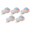 5PCS Wire Quick Connector Break Free Plug and Pull T Type Splitter Terminal Block T24C 250V 32A