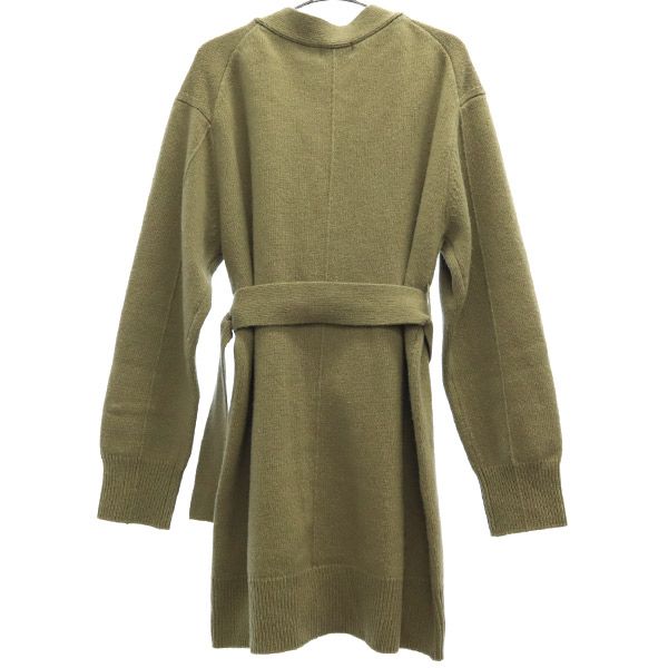 FRAY I.D wool Long sleeve long knit cardigan F khaki Women Used
