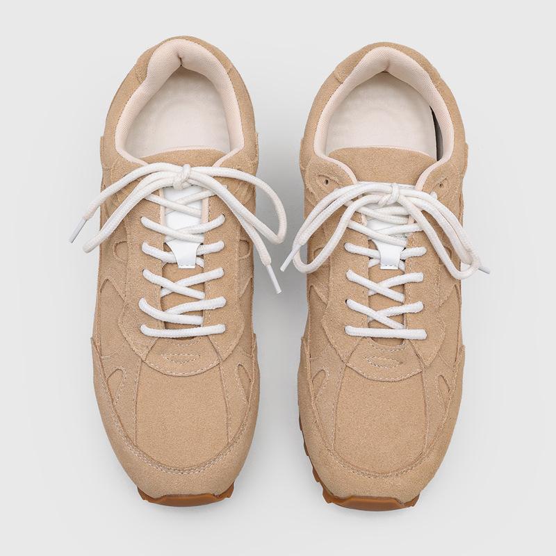 Thin-Soled Classic Commuter Shoes Round Head Urban Outdoor Sports Shoes Casual Lace-Up German Training Shoes Men'S Trendy Models
