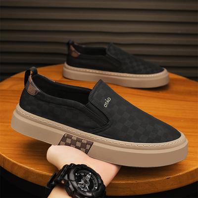 Stoffschuhe Herren Sommer Eis Seide Stoff Freizeit Sport Board Schuhe Faul Ein Pedal Ohne Schnürsenkel