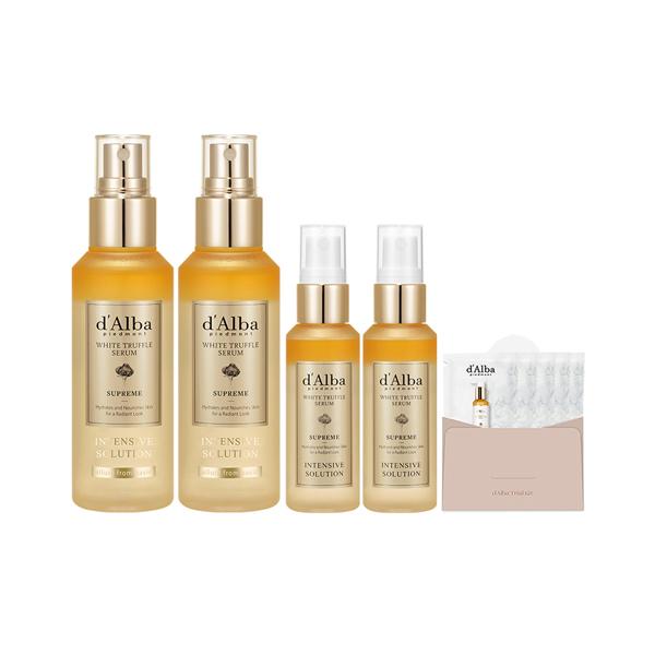 

Dalba White Truffle Supreme Интенсивная сыворотка 100млx2p+50mlx2p+Очищающее средство 15мл Набор корейской косметики 1 SET