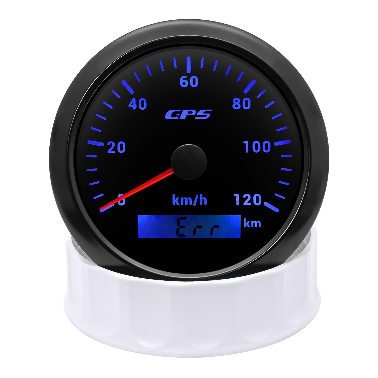 

30/60/80/120/200 км/ч 7 цветов подсветки 85 мм GPS спидометр с GPS антенной мотоцикл лодка автомобиль грузовик измеритель скорости