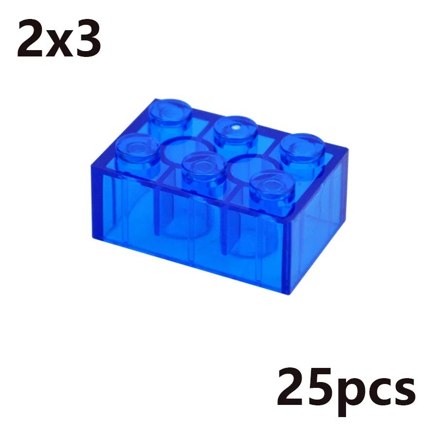 MOC Transparent Thick Building Blocks Figures 1x1 1x2 2x2 2x4 Dots Clear Brick Compatible Brand Educational Creative Toy for Kid