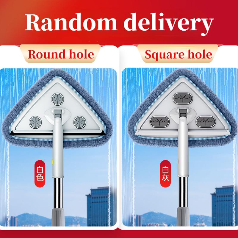 Washing Glass Ceiling Car Wash Cleaning Squeegee Kitchen Wall Flat Mop Windows Telescopic Wiper Brush With Chenille Triangle Mop
