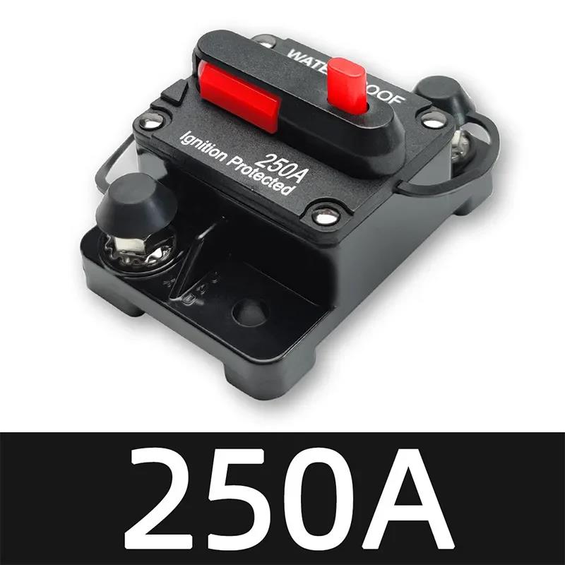 30A To 300A 12V-48V Circuit Breaker Power Protect Fuse Trolling with Reset Waterproof Car Boat 80A 100A 200A 250A Circuit Breaker 6