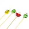 100Pcs Disposable Bamboo Skewers Food Picks Buffet Cupcake Fruit Fork Party Cake Dessert Salad Vegetable Sticks Toothpick Skewer