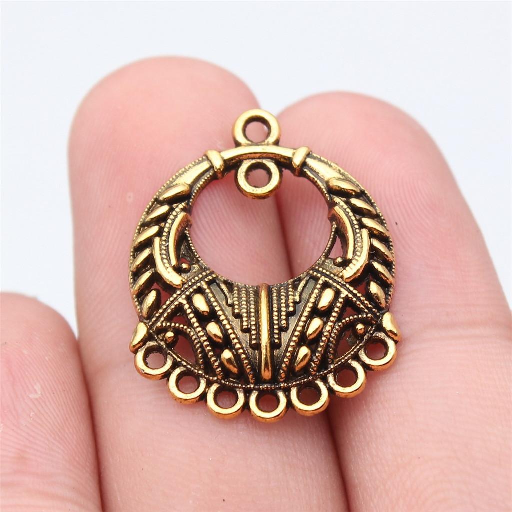Accessoires Pièces Connecteur Boucle d'Oreille Rond Multi-Trous Fournitures de Bijoux de Mariage ZA044