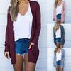 Lady Cardigan Solid Warm Multi Colors Chic Soft Touching Autumn for Working