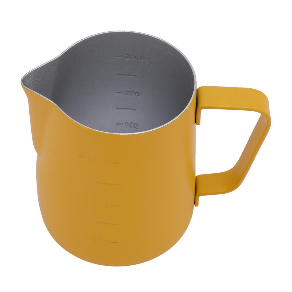 Milk Frothing Pitcher 304 Stainless Steel Latte Art Cup Coffee Accessories Yellow
