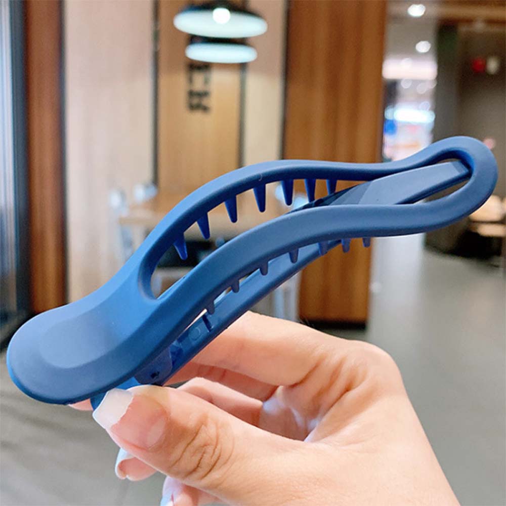 Candy Color Seamless Plastic Duckbill Clip Hair Claw for Women Girls Simple Large Hair Clip Face Wash Hairpin
