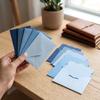50Pcs With Envelope Greeting Card Wave Edge Invitation Cards Envelope Mini Gift Card  Party Use