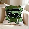 HHappy Tree Friends Cartoon FFlippy  Square DoubleSided printed Pillow Case Bedroom Bedside Pillow Sofa Cushion Cover