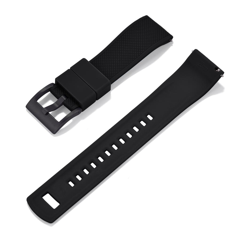 STAPELP Premium Silicone Watch Band Quick Release Rubber 20mm Watch Strap Silicone Watch Strap Watch Replacement Watchband