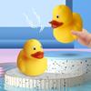 Yellow Duck Baby Bath Toy Squeaky Bathtub Toy For Kids Pvc Material Swim Duck Toy
