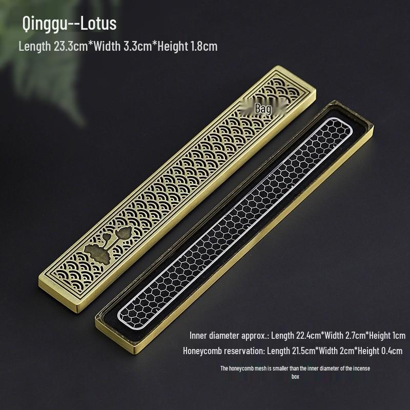 Zinc Alloy Sandalwood Incense Holder: Creative Fireproof Box for Indoor Use