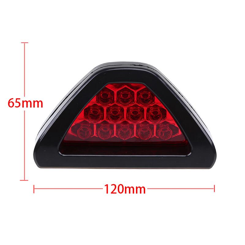 F1 Style Triangle 12 LED Rear Stop Tail 3rd Brake Light Universal SPORTY Red Len