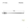 Titanium/ Stainless Steel Coffee Tea Stirring Spoon Mini Portable Mixing Spoon Long Handle Ice Cream Dessert Spoons