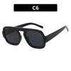 Vintage Big Frame Square Women Sunglasses Brand Black Cool Men Sun Glasses One Piece Designer Pilot Sun Glasses Eyeglasses