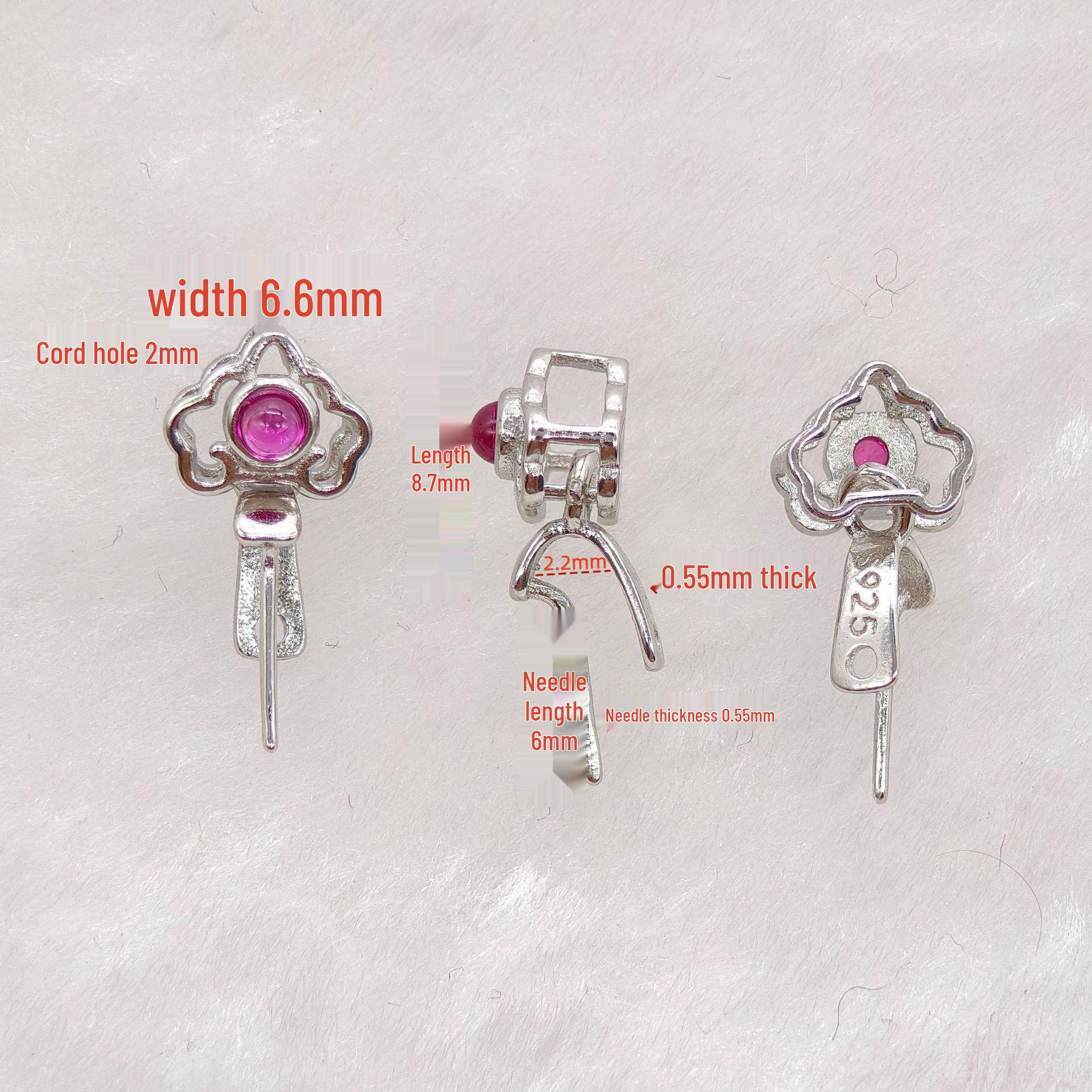 Sterling Silver S925 Buddha Head Pendant Clasp Necklace Accessory платиновый