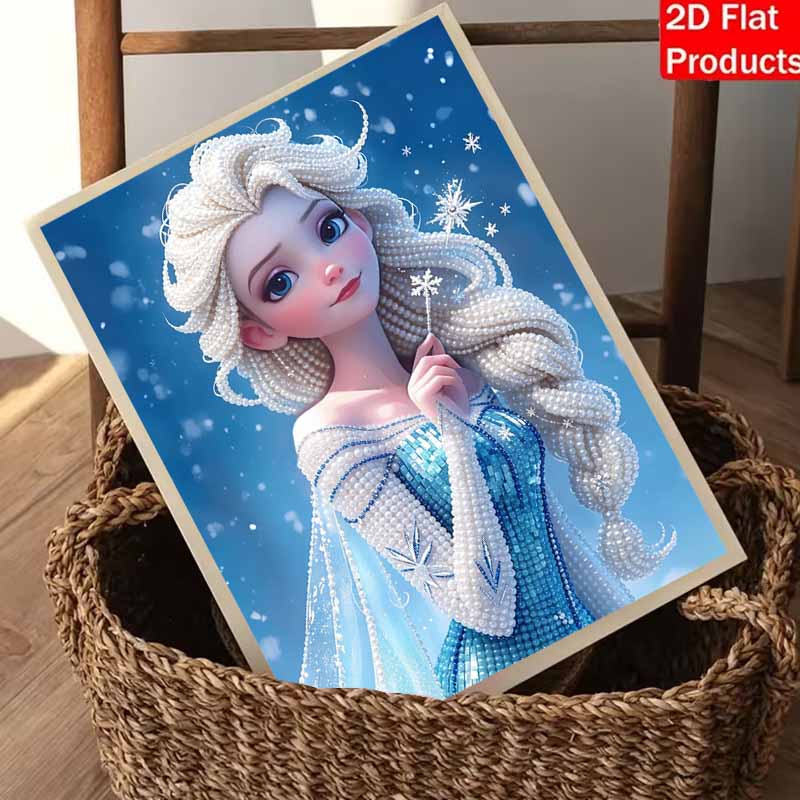 Disney Pearl Painting Handmade Elsa Princess Pearl Kit Home Decoration Painting