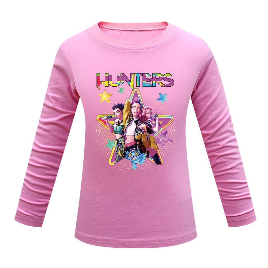 Kids Girls Anime Cartoon K-POP Printed Casual Long Sleeves T-Shirt Top
