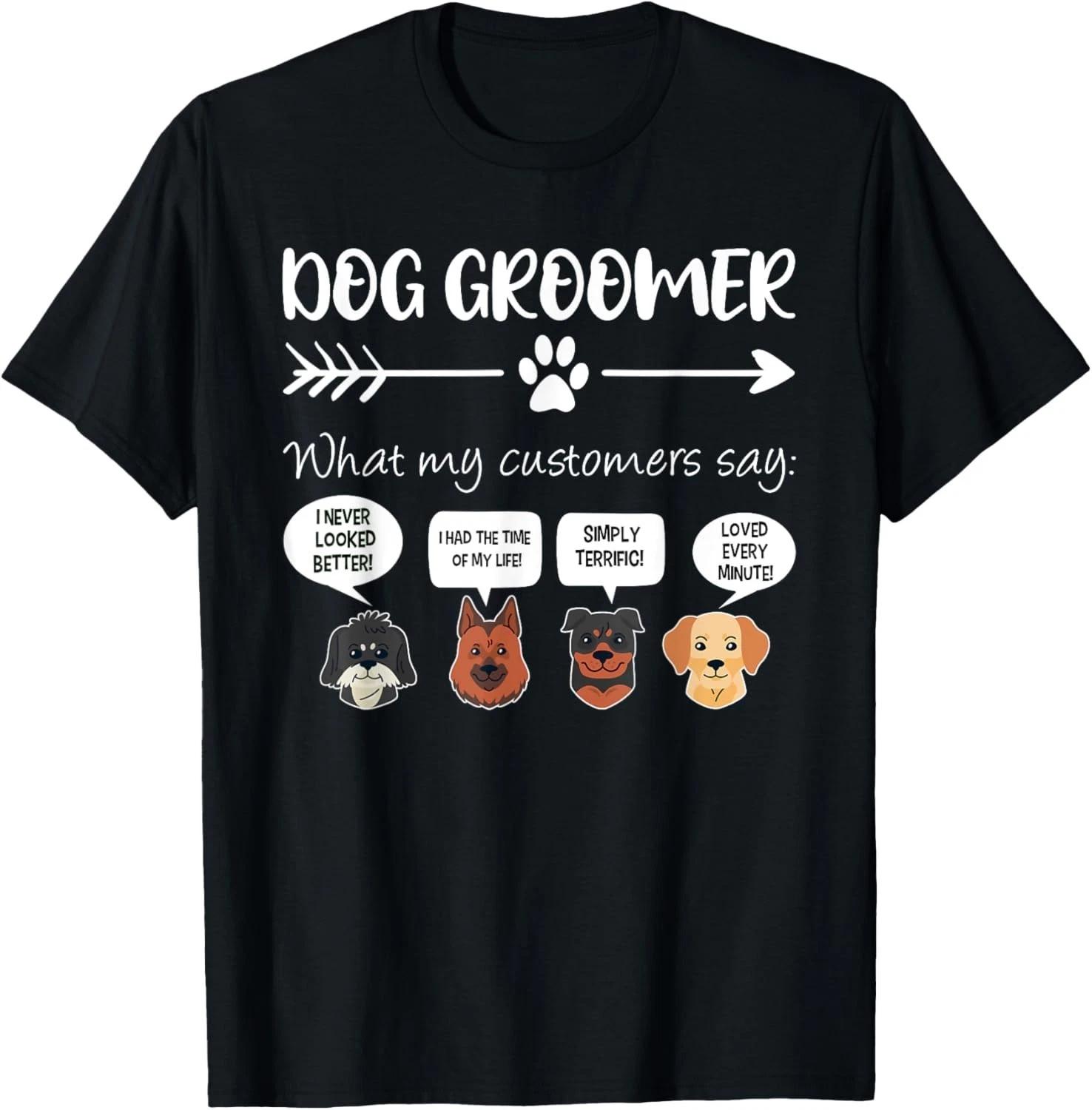 Funny Dog Groomer Shirt Funny Dog Grooming Gift Dog Salon Gift Unisex T-Shirt S